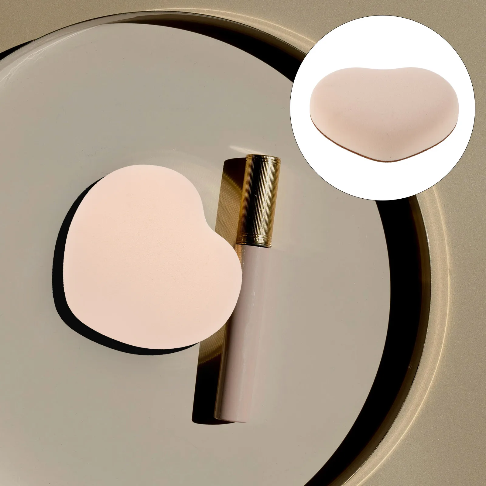 

Soft Powder Tool Denim Design Makeup Applicator For Loose Foundation Face Cushion Reusable Washable Triangle