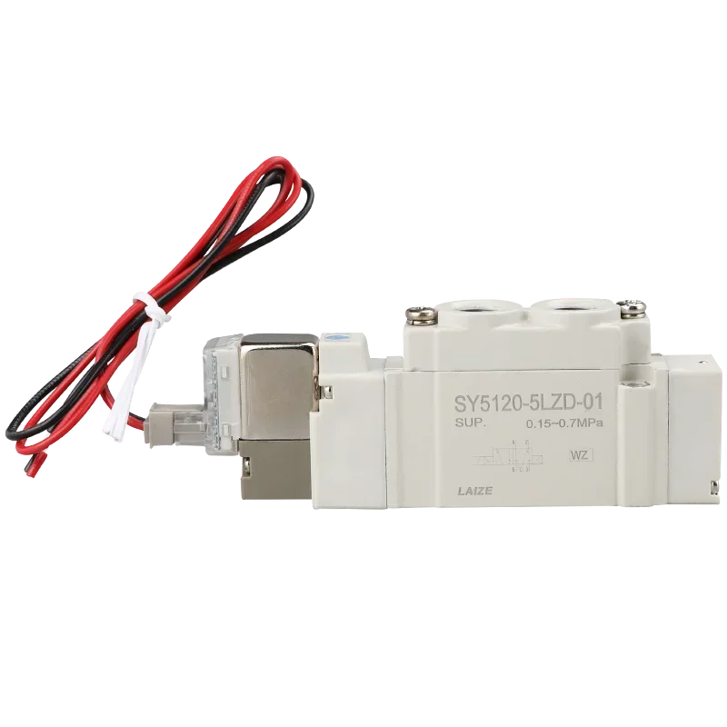 

SMC Type high quality 5 port 2 Solenoid Valve SY3120 SY5120 SY7120-4LZD/5LZD/6LZD Normal Close Internal Pilot Automation Valve