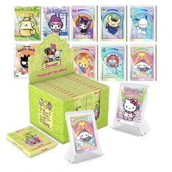 Hello Kitty Sanrio Kuromi Shining Cards My Melody Cinnamoroll Cartoon Collectible Game Trading Card Children Card bricksToy Gift