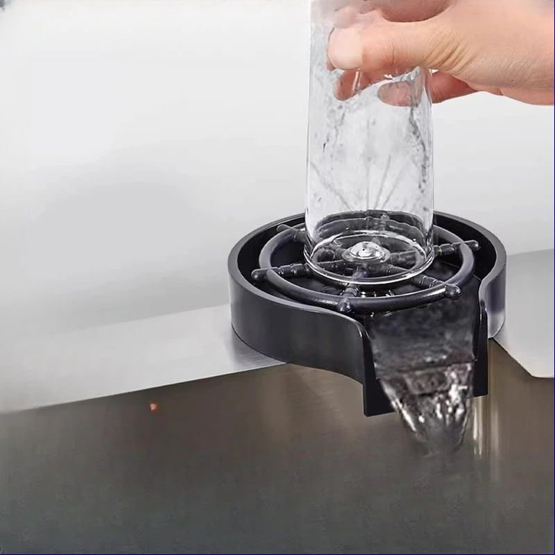 Stainless steel nozzle cup washer milk tea cafe wine bar sink external high pressure commercial household