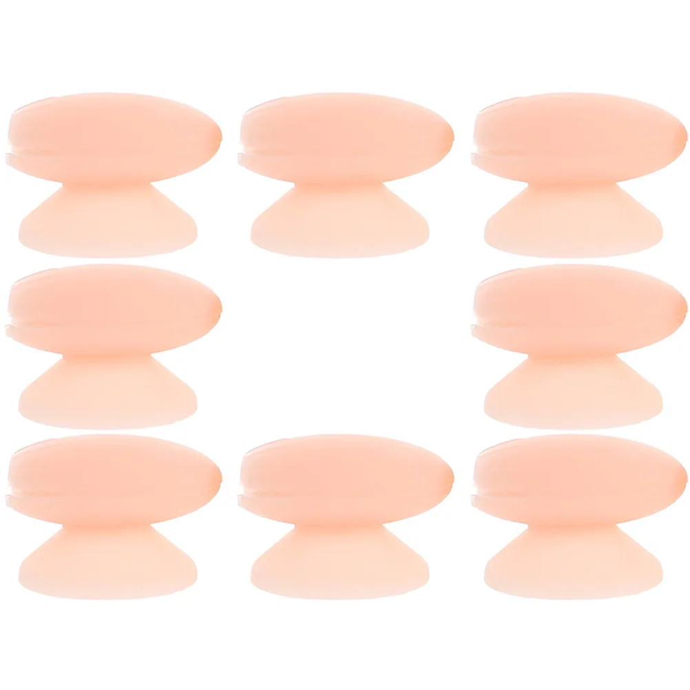 8 個のメイクブラシカバーシリコンリップブラシスリーブ紛失防止防塵キャップ口紅リップグロスアプリケーションストレージ用