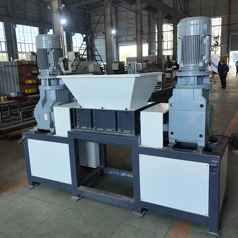 Single Double Shaft Shredder for Waste Management Industrial Crusher Machine Heavy Duty Metal Plastic Wood for Recycling Site