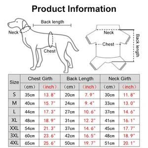 بيجامة للكلاب ، معطف عيد الميلاد الدافئ للكلاب ، ملابس الصوف الحراري للكلاب ، وزرة شتوية للكلاب الصغيرة والمتوسطة ، ملابس للقطط أفضل 6 بذلة ذهبية مبيعا - رقم 5