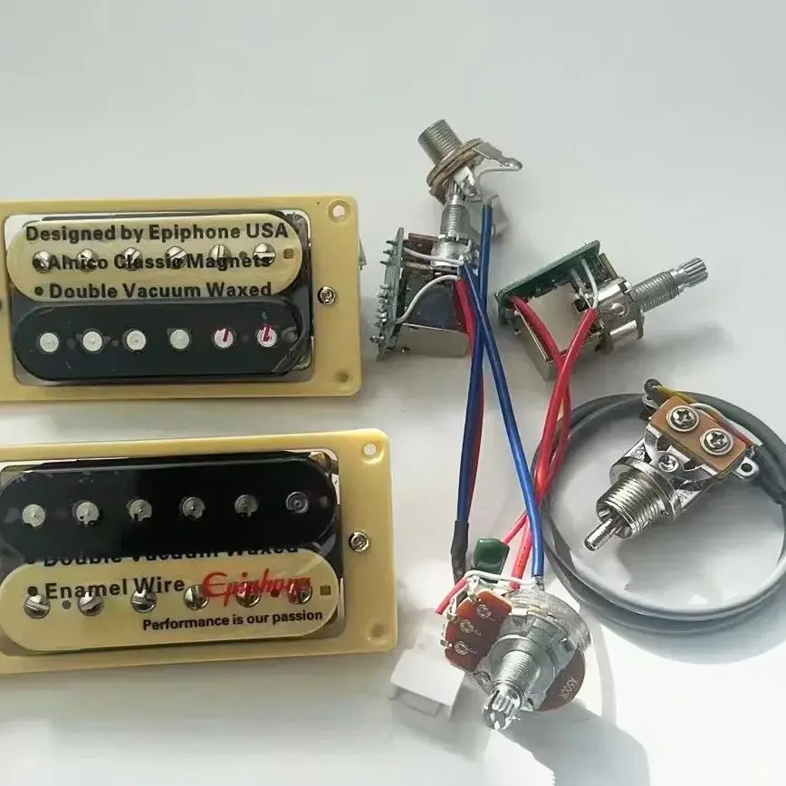 

Hot Product 4C with 2V1T Wiring Harness Guitar Pickup Standard Humbucker Alnico for Eletric Guitar