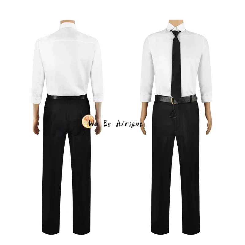 Chainsaw Man Season2 Denji Anime Cosplay Costume Wig Shoes  Devil Pochita Doll Soft Headgear Belt Suit Uniform Halloween Party view 2