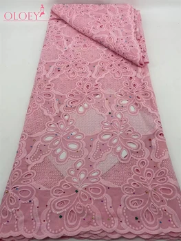 ผ้าลูกไม้ปักเลื่อมสไตล์ฝรั่งเศสสำหรับชุดแต่งงานผ้าลูกไม้ปักเลื่อมไนจีเรียแอฟริกันแฟชั่น2024