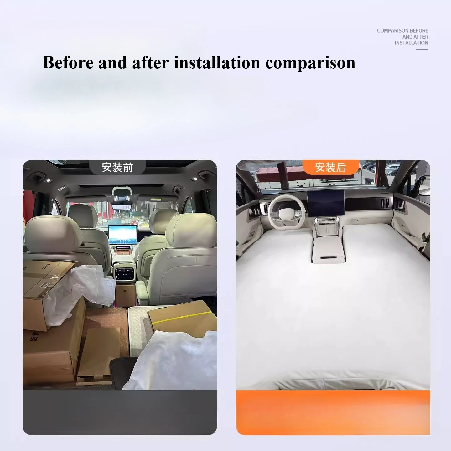 For DENZA N8L 2025 2026 Car Inflatable Mattress First and Second Row Car Travel Bed Outdoor Camping Sleeping Pad Accessories detail image 2