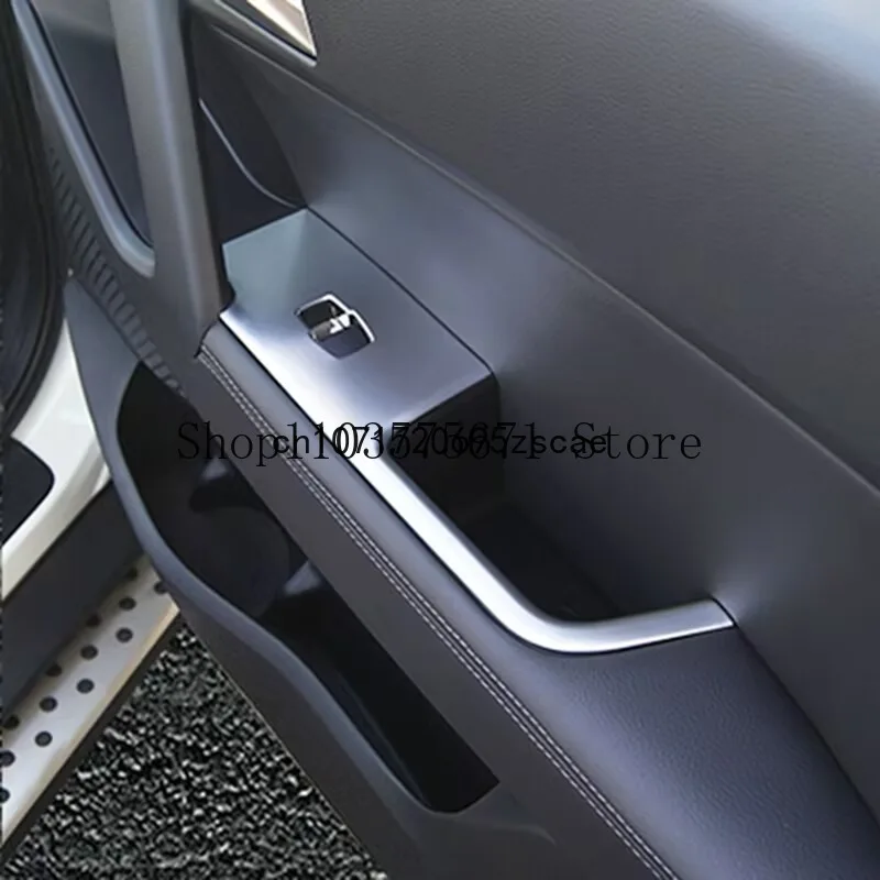 2015-2016-2019 For Hyundai Ix25 Creta Chrome Inner Door Armrest Window Switch Cover Decoration Control Panel Auto Accessories