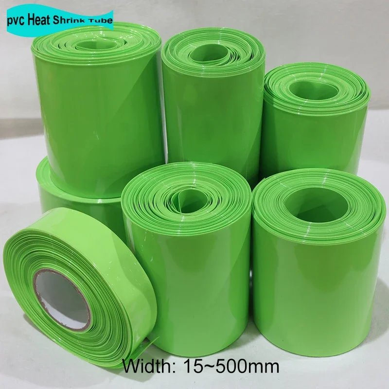 

2/5/10/20M PVC Heat Shrink Tube Lithium Battery Flim Wrap 15~500mm Protector Cover Skin Cable Sleeve Insulation Sheath