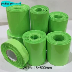 2/5/10/20M PVC Heat Shrink Tube Lithium Battery Flim Wrap 15~500mm Protector Cover Skin Cable Sleeve Insulation Sheath