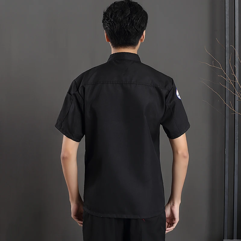 Chef Jacket Men Long Sleeve Shirt Apron Hat Bakery Cook Coat Unisex Kitchen Pastry Clothes Restaurant Waiter Uniform Print Logo