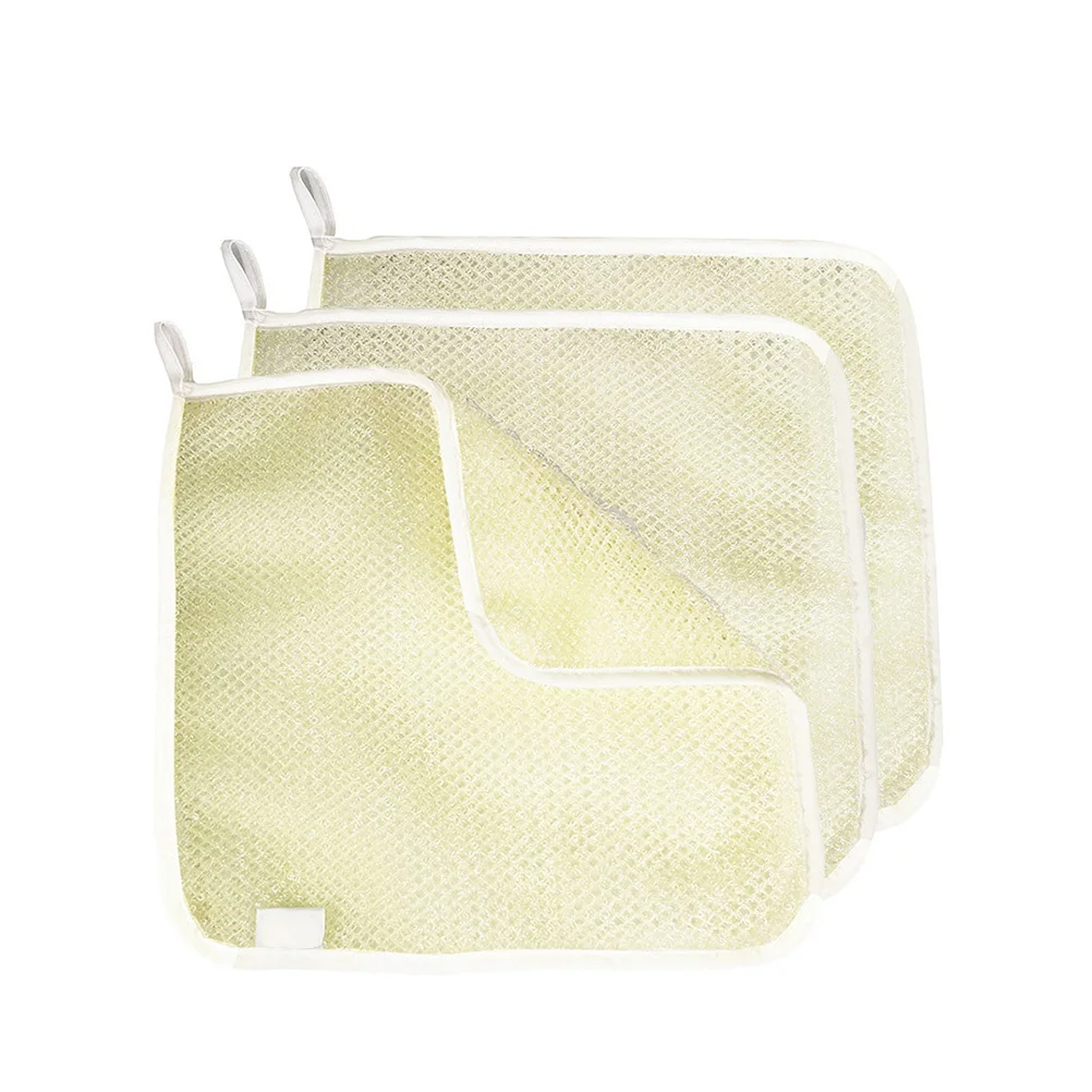 

3Pcs Body Scrubbing Towel Exfoliator for Shower Bath Brush with Natural Bristles Cleanser for Face Body and Back Hygiene