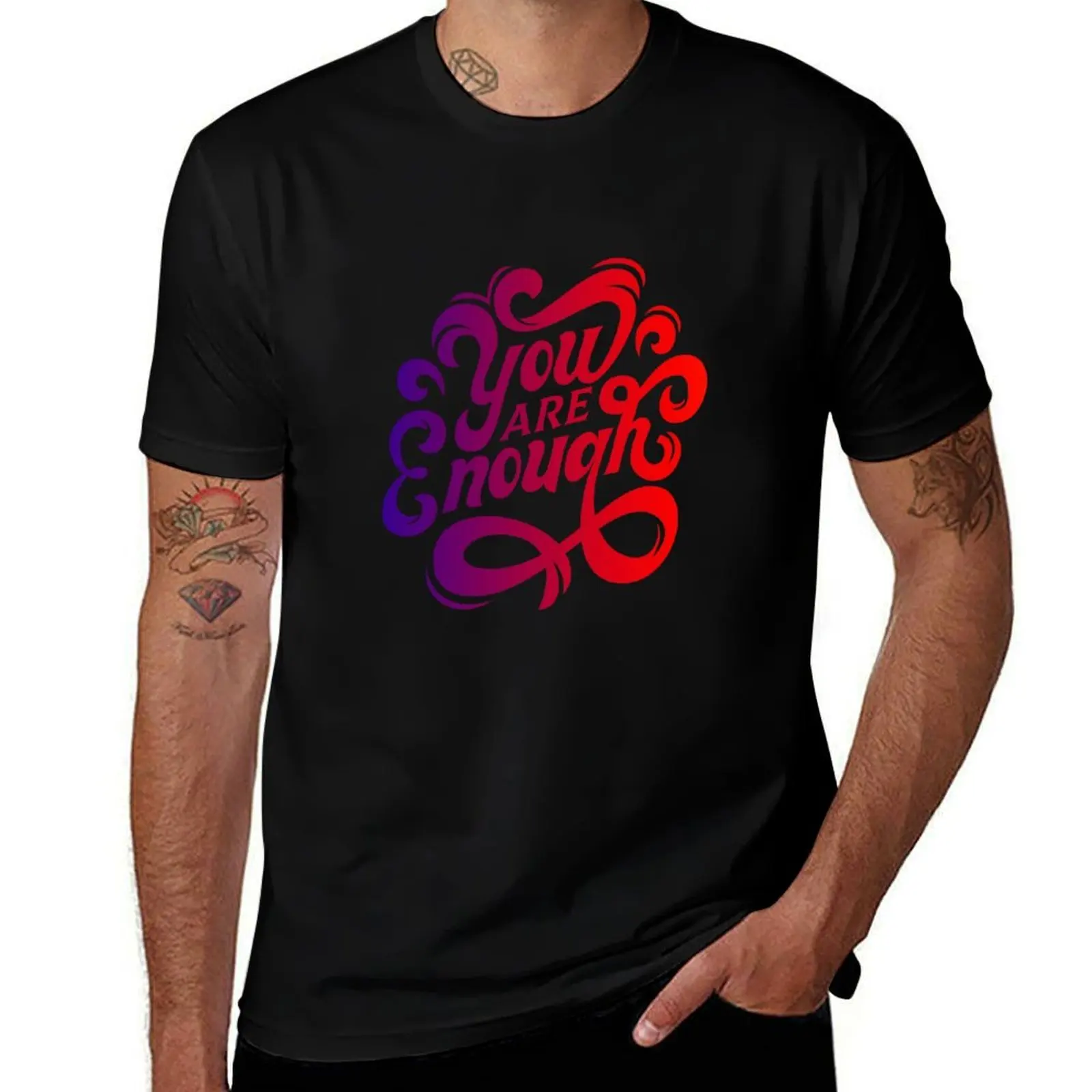 

You are enough motivational quote for student T-Shirt Standard Fit Solid Tee Shirt