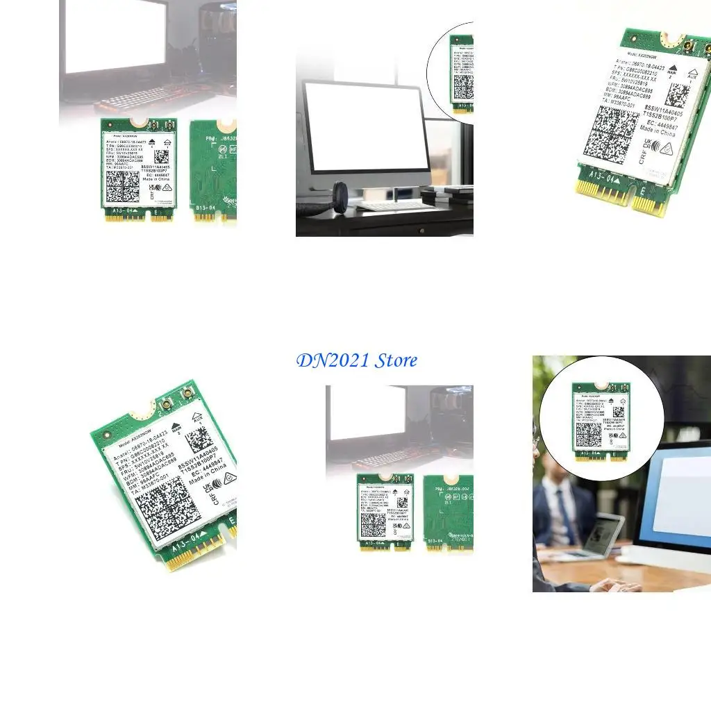 F3KE AX203NGW AX203 WIFI Module Fast 1200Mbps 5GHz AX WiFi 6 Adapter Card with BT5.2