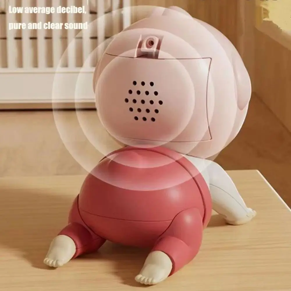 Learns To Crawl Music Electric Crawling Baby Toys with Sound Big Eyes Learning Crawling Doll Cartoon Funny Electric Walking Duck