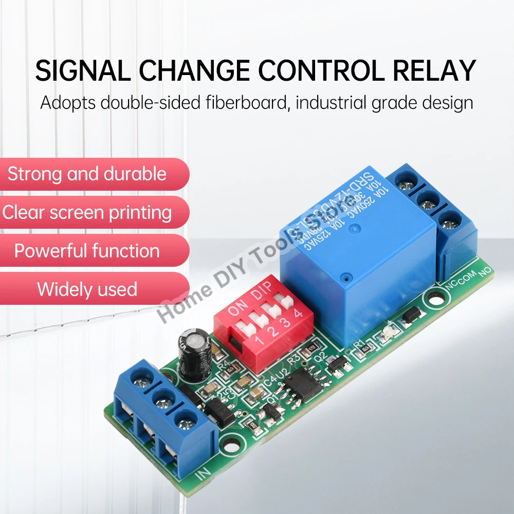 DC12V 10A Turn Signal Relay Module Signal Change Control On Off Relay Double Frequency Relay Switch Module