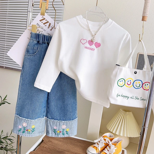 Jeans shirt for girls best sale