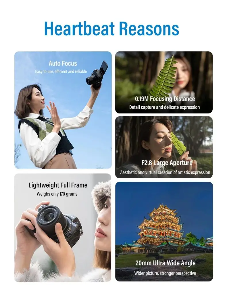 Viltrox 20 مللي متر F2.8 التركيز التلقائي كامل الإطار عدسة زاوية واسعة للغاية لسوني E-mount لعدسة كاميرات Nikon Z Mount