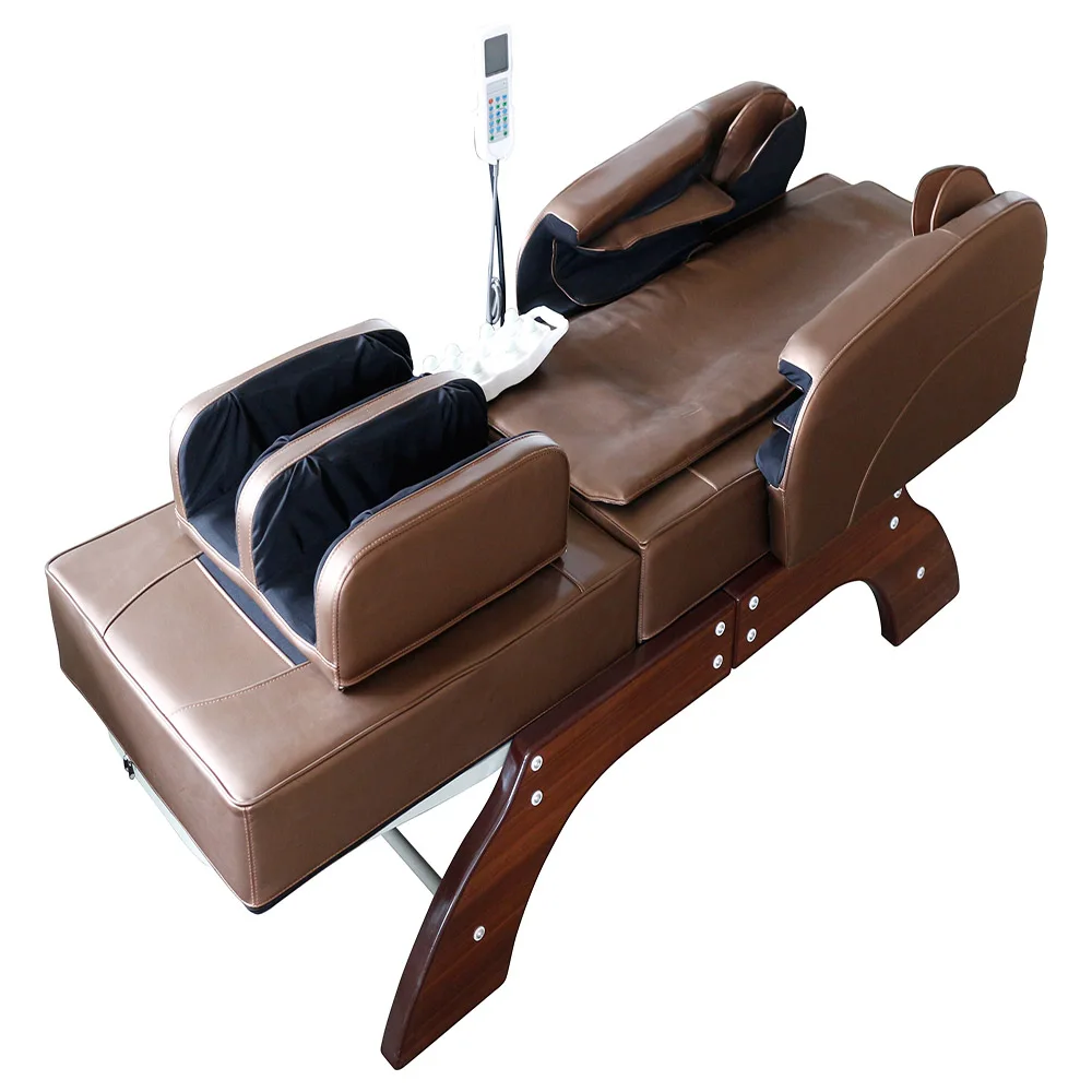 2024 New 3D Electric Jade Stone Full Body Massage Table Thermal Jade Roller Massage Bed