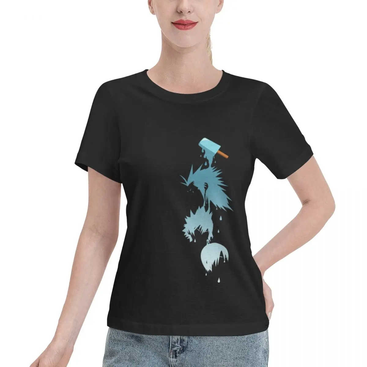 No Fade Sea Salt Trio Women's T-shirt French Chic Relaxed Cut Tshirt
