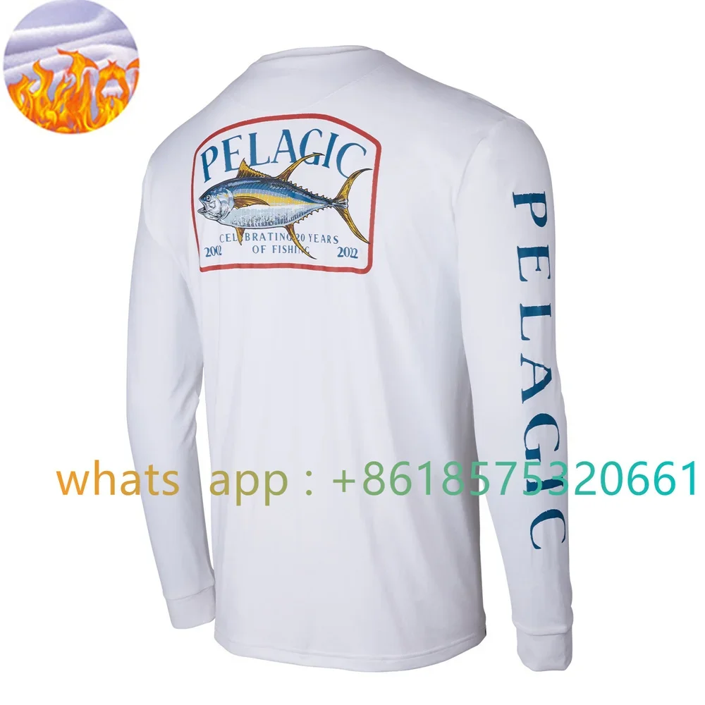 

Pelagic Fish Clothing T-shirt Long Sleeve Tech Hoody Shirt Summer Outdoor Running Fish Outdoor winter coat sports and leisure