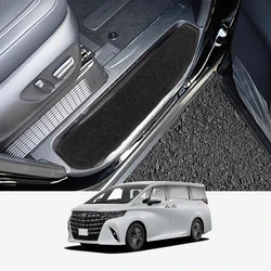 for Toyota Alphard Verfire 40 Series 2023 2024 Car Door Sill Pads Foot Pads AH40 Non-Slip Front Rear Door Pedal Carpet Protect