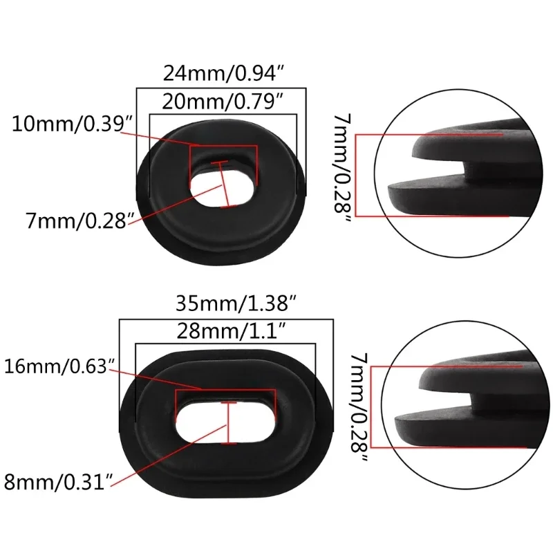 1Set Motorcycle Rubber Grommets Body Side Cover Fairing Washer Bolt for Honda CG125 CT125 CB125