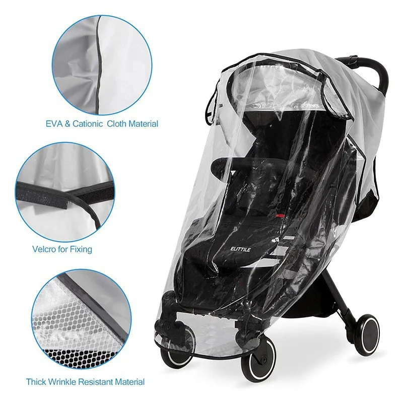 Stroller Rain Cover Stroller Windshield Winter Warm Baby Carriage Raincoat Universal