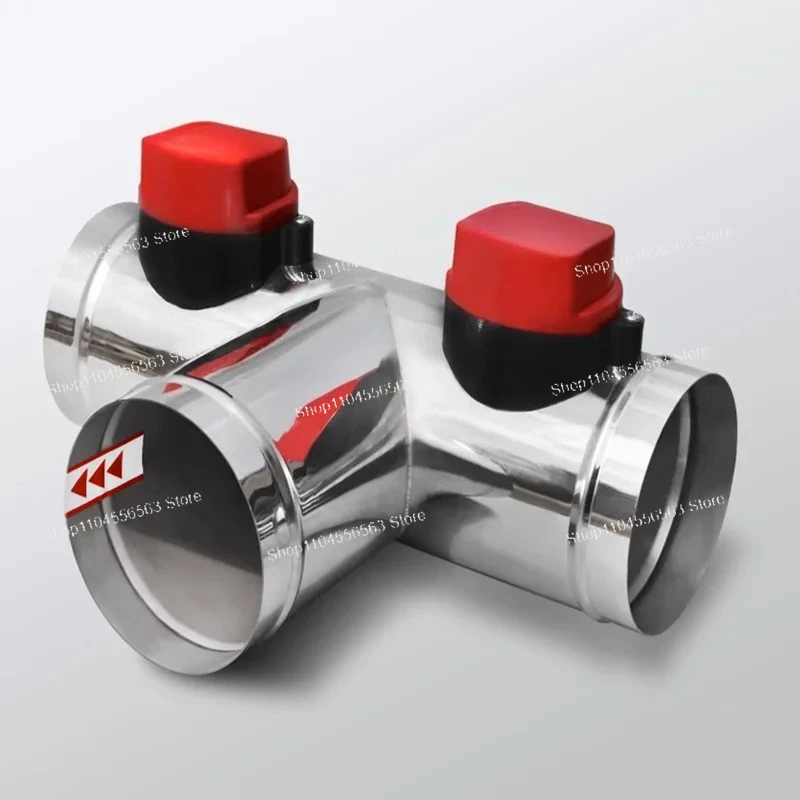 Stainless Steel Motorized Ventilation Register - Air Duct Valve (OD51mm-150mm, AC 220V)