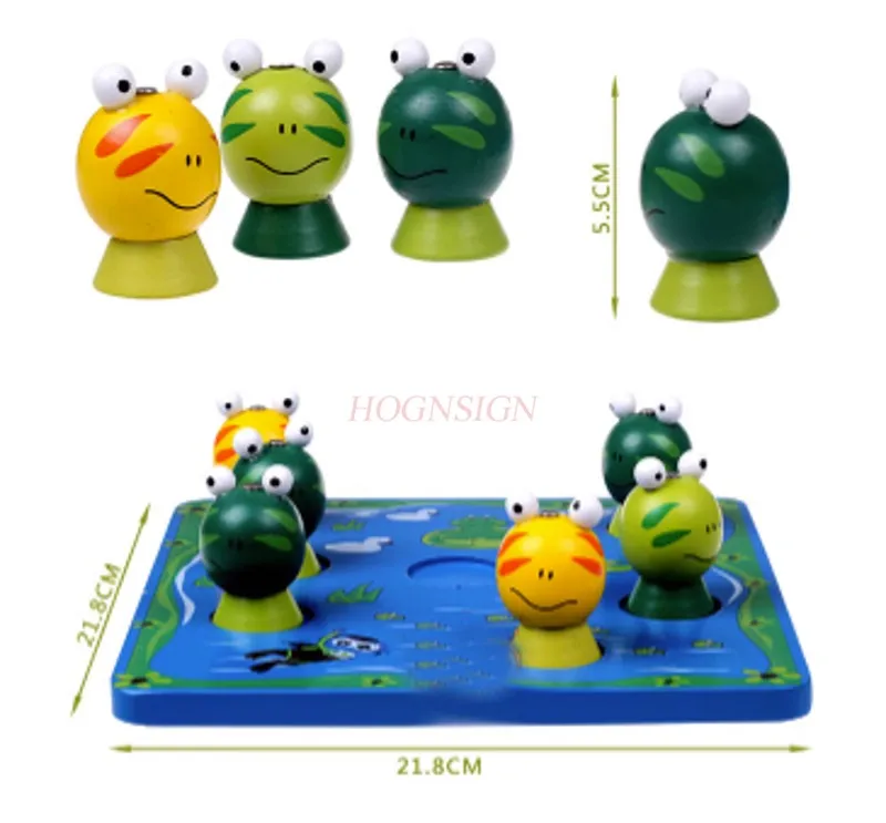 Early education 3D three-dimensional magnetic fishing frog fishing game Tongyi intelligence toy