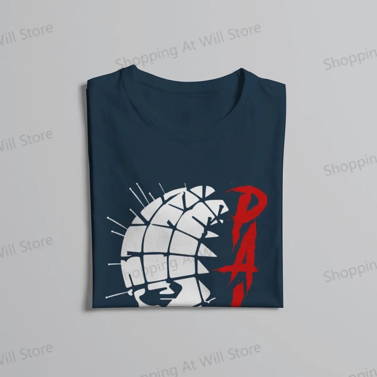 Tops 100% Cotton Leisure Sports Pinhead Cenobite Pain Men's and women's T-shirts Hellraiser Horror Movie Short sleeved fun print view 4