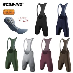 BCBE-ING Men Cycling Bib Shorts Bretelle Seamless Racing Bike Shorts Italy 7H Elastic Interface Pad MTB Road Bicycle Bib Tights
