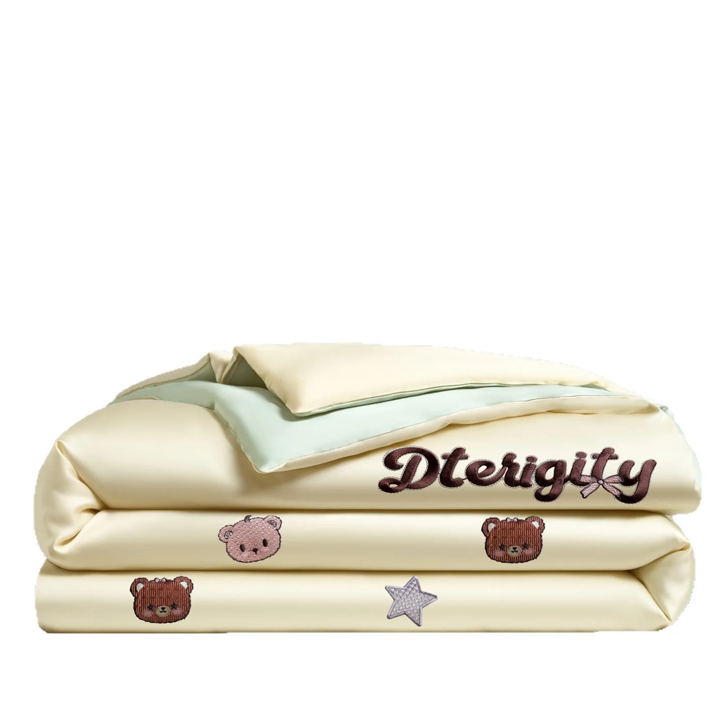 Summer Air-Conditioning Quilt, Cooling Quilt, Machine-Washable Cooling Ice Silk Thin Quilt, Summer Quilt Four-Piece Set