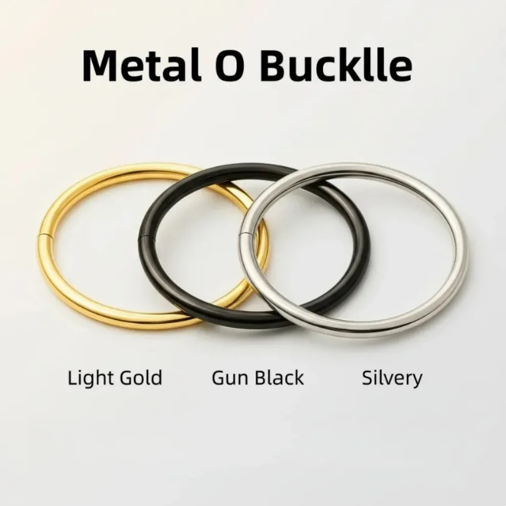 10-40 Pcs Metal Circle O Ring Buckles for Bag Strap Dog Collar Clasp Webbing Belt Hooks KeyChain Loops Handbag Accessories