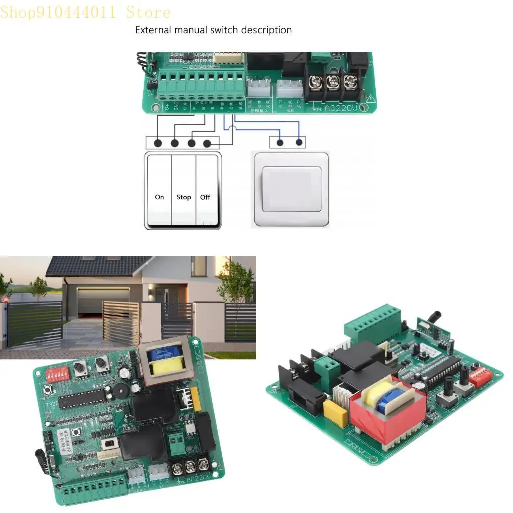 

28GF Electric Door Motor Circuit Board Automatic Door Opener Control Board 220v Circuit Control Board for Sliding Gate Opener