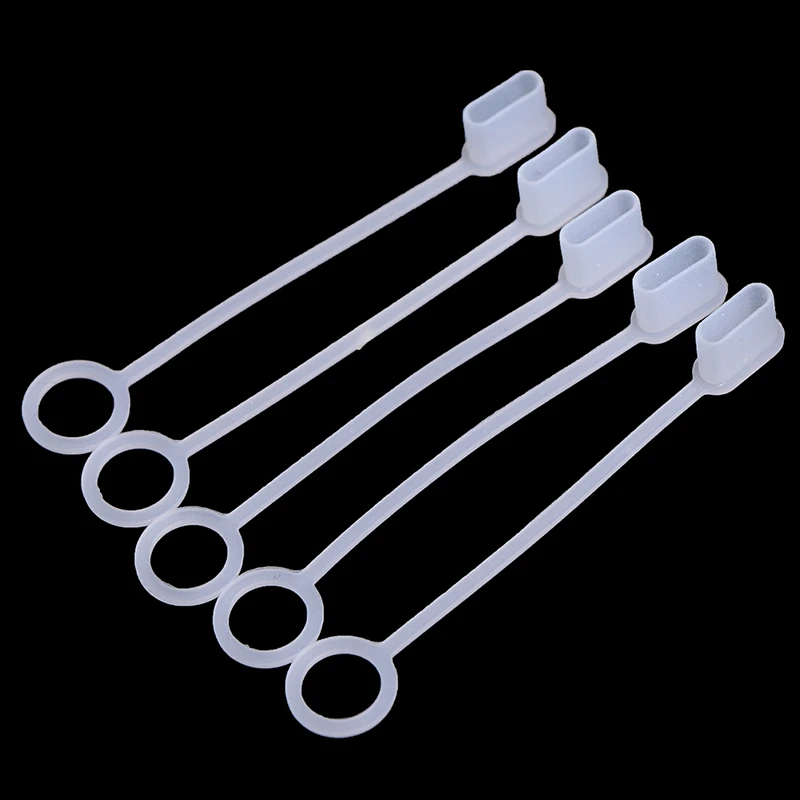 10Pcs Protection Cap USB Type-c Cable Case Dust Plug Charger Cover with Wire