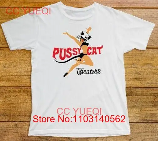 

Pussycat Theatres T Shirt 629 Retro Adult Movie Cinema Chain Cat Girl California