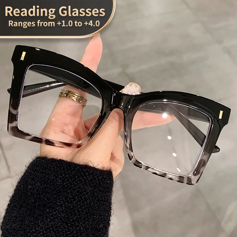 Retro-Katzenaugen-Lesebrille für Männer & Frauen - Vintage Klarer PC-Rahmen, +1,0 bis +3,5 Vergrößerung Computer- & Laptop-Zubehör