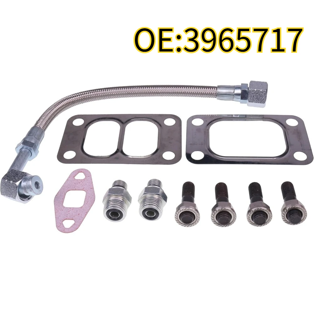 

High quality New For 3965717 Turbine oil feed pipe with connector gasket suitable for Dodge 5.9L 6.7L Cummins 03-19