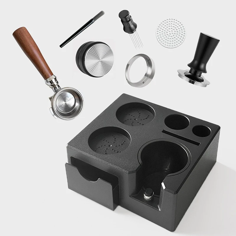 51-58mm Coffee Utensils Universal Base Utensils Base Cloth Powder Device Powder Hammer Storage Multi-function Handle Bracket