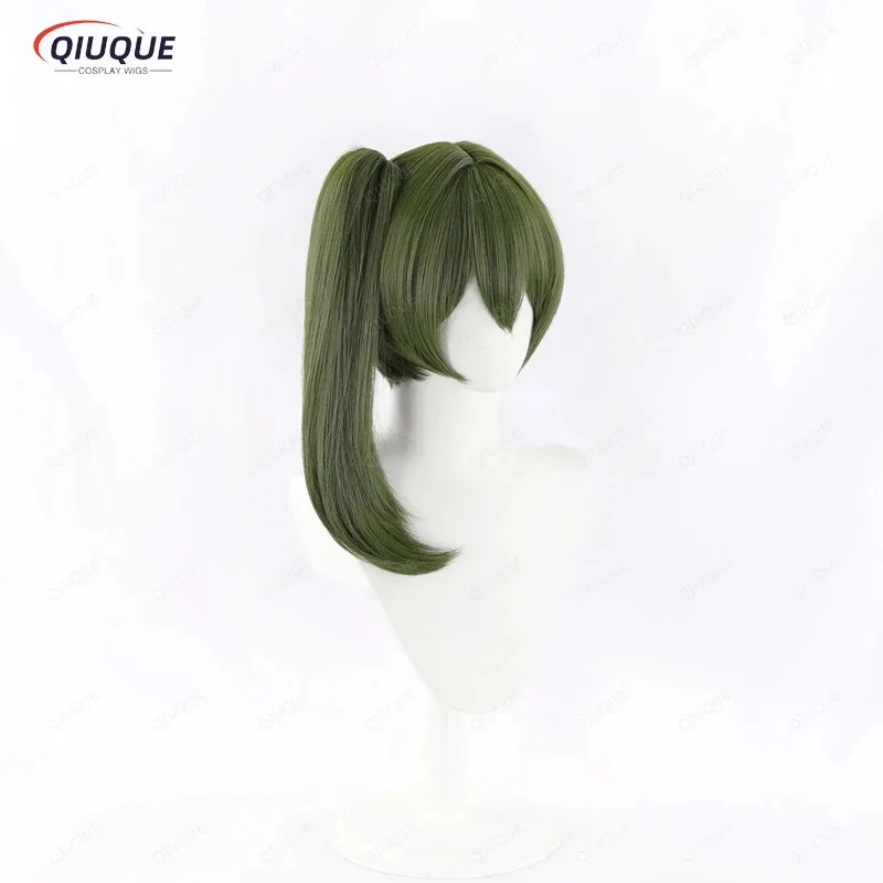 

2025 yiyi Anime At The Funeral Frieren Ubel Cosplay Women Cute Dark Green Hair Heat Resistant Synthetic Wigs + Wig
