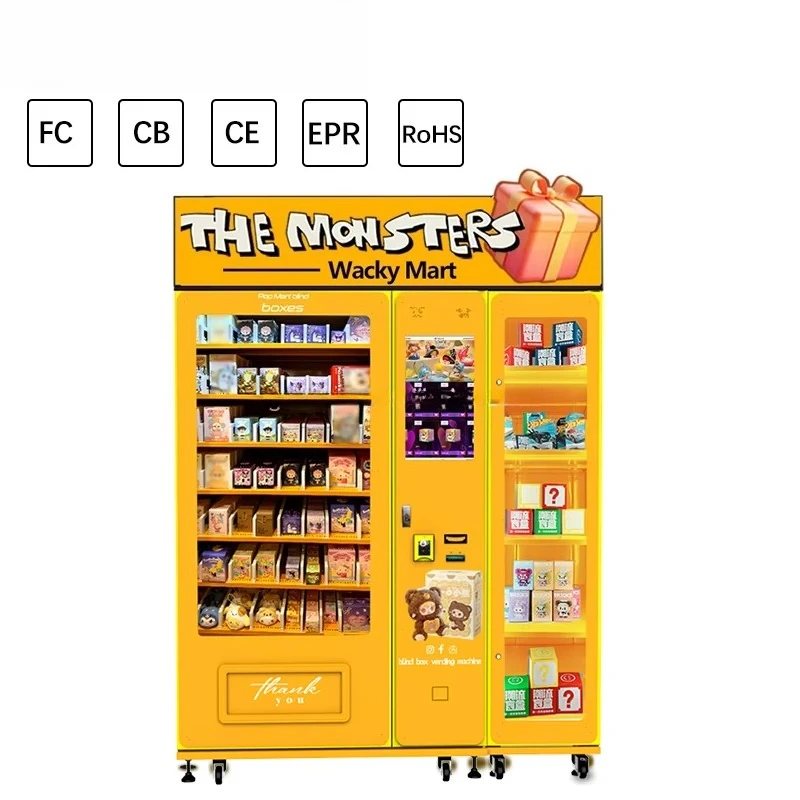 Custom Self-Service Blind Box Vending Machine Coin/Credit Card/QR/Token Toy Vending Machine for Shopping Mall SDK Customized
