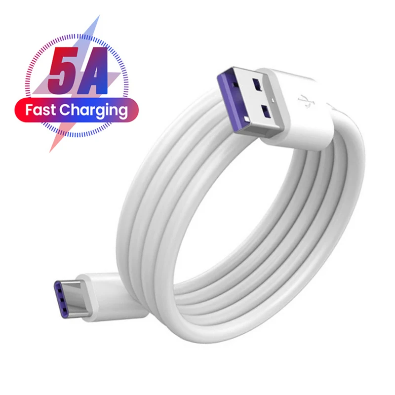 KALUOS 5A Super Quick Charging Type C USB Cable for Huawei Mate 40 30 20 P50 P40 P30 P20 Pro Nova 5 6 7 8 Pro Honor 70 50 40 V30