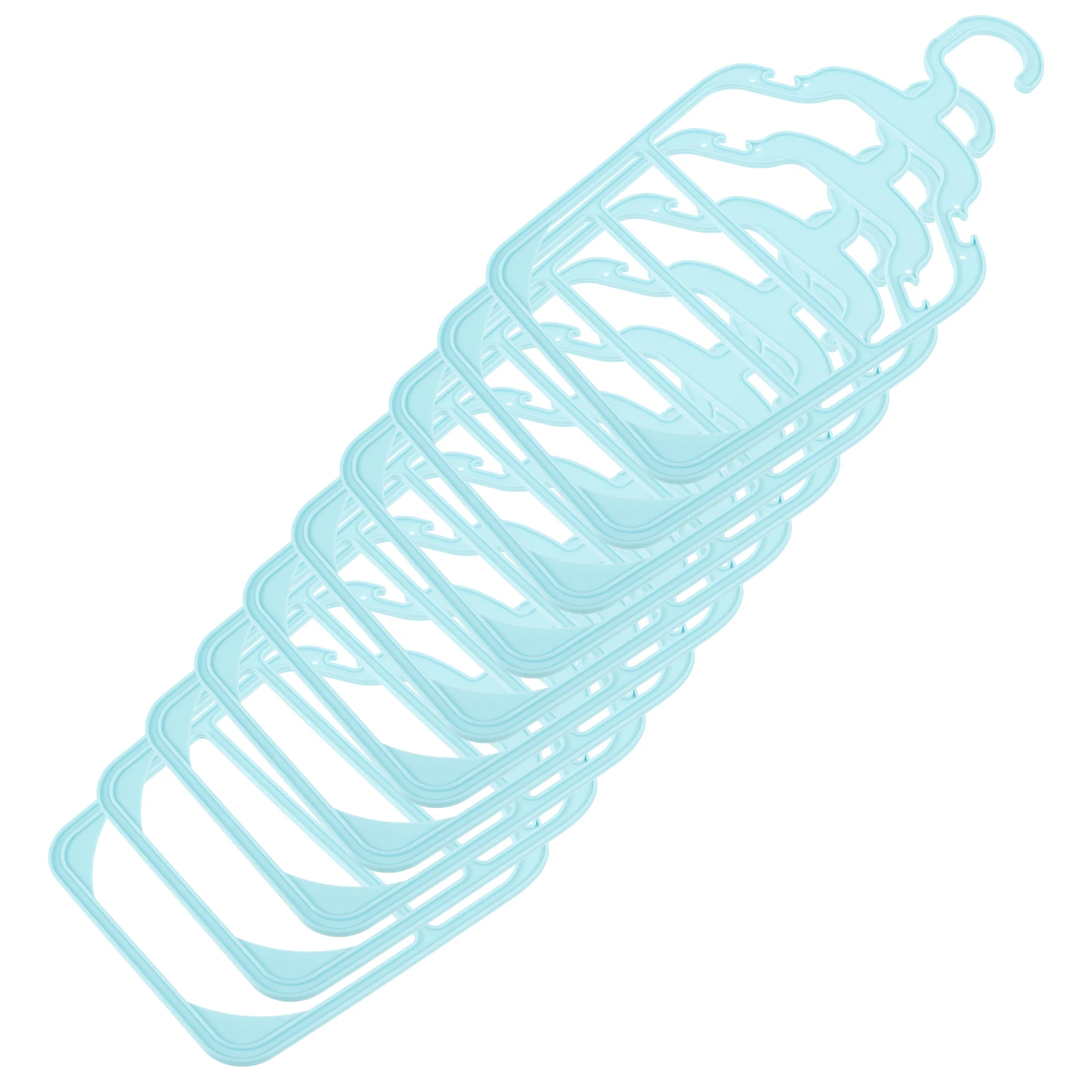 

10 Pcs Dog Pet Clothing Hanging Clothes Rack Puppy Hangers Small Sky-blue Plastic