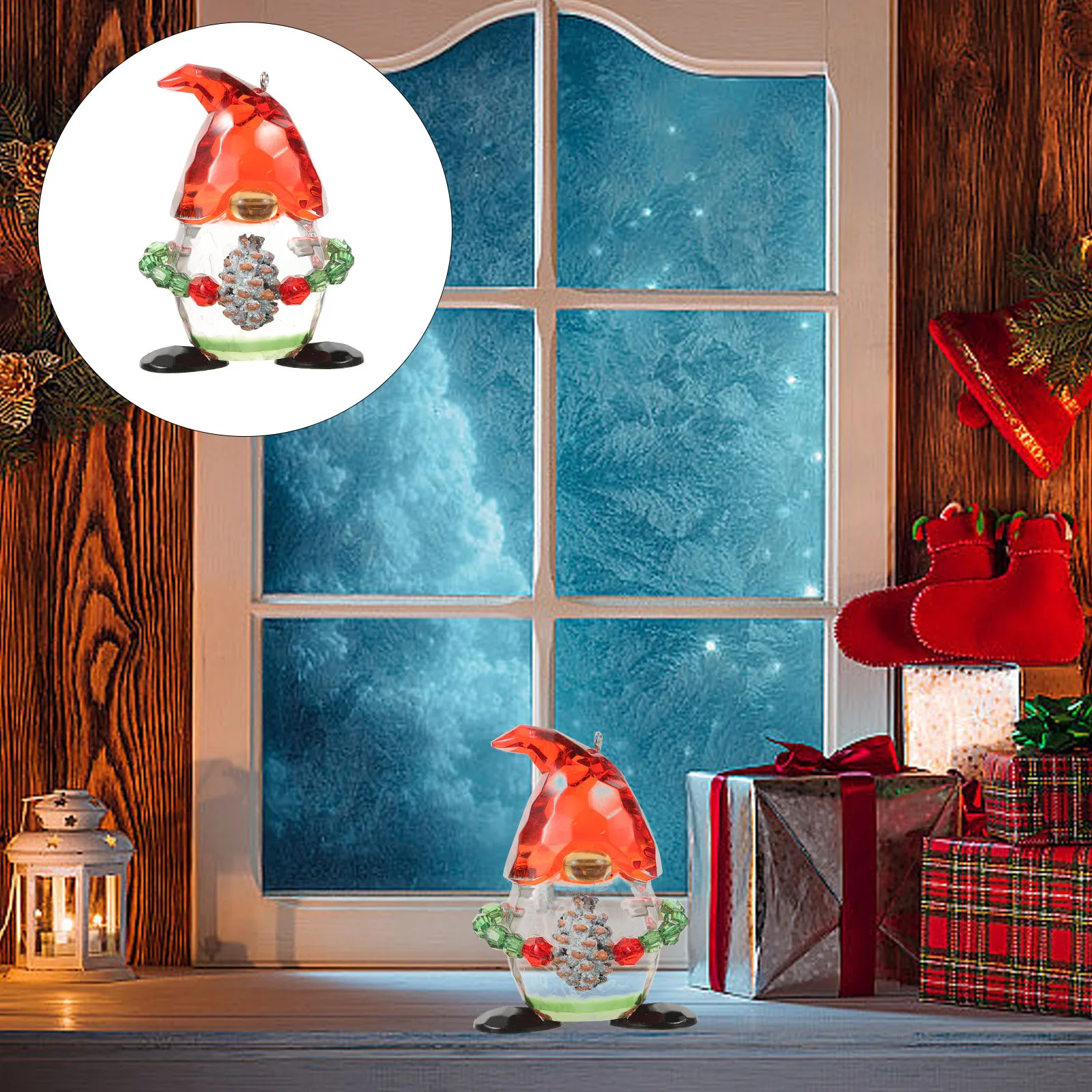 

Figurine Christmas Decorations Has Accessories Holiday Table Xmas Tree Ornament