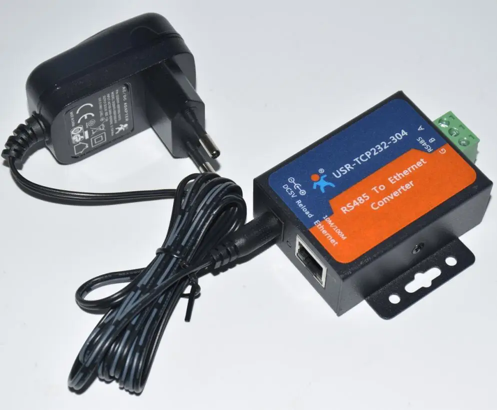 USR-TCP232-304 RS485 to Ethernet Converter, Modbus Serial Server with DHCP/DNS