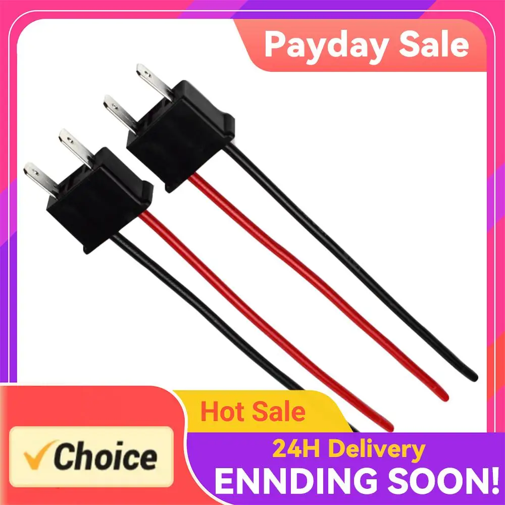 

1 пара разъемов-адаптеров H7 (папа) с кабелем для фар и противотуманных фонарей