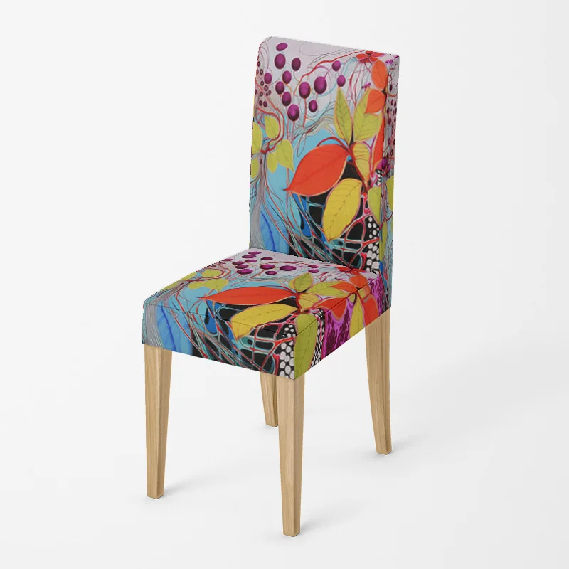 غطاء كرسي هندسي تجريدي من Ins Wind مضاد للحشف وقابل للغسل في الفندق وغرفة الطعام وغطاء كرسي الدراسة لتزيين غرفة المعيشة