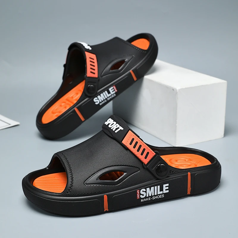 

Outdoor Sport Thick Sole Men's Sandals and Slippers Dual Purpose Soft Summer Shoes For Men Beach Sandals