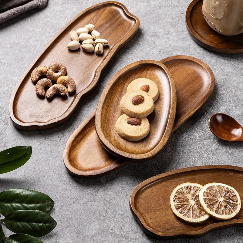 食器用無垢材フードトレイ 丸型・長方形デザートプレート 和風 - Food Snacks In Japan のレビューと価格